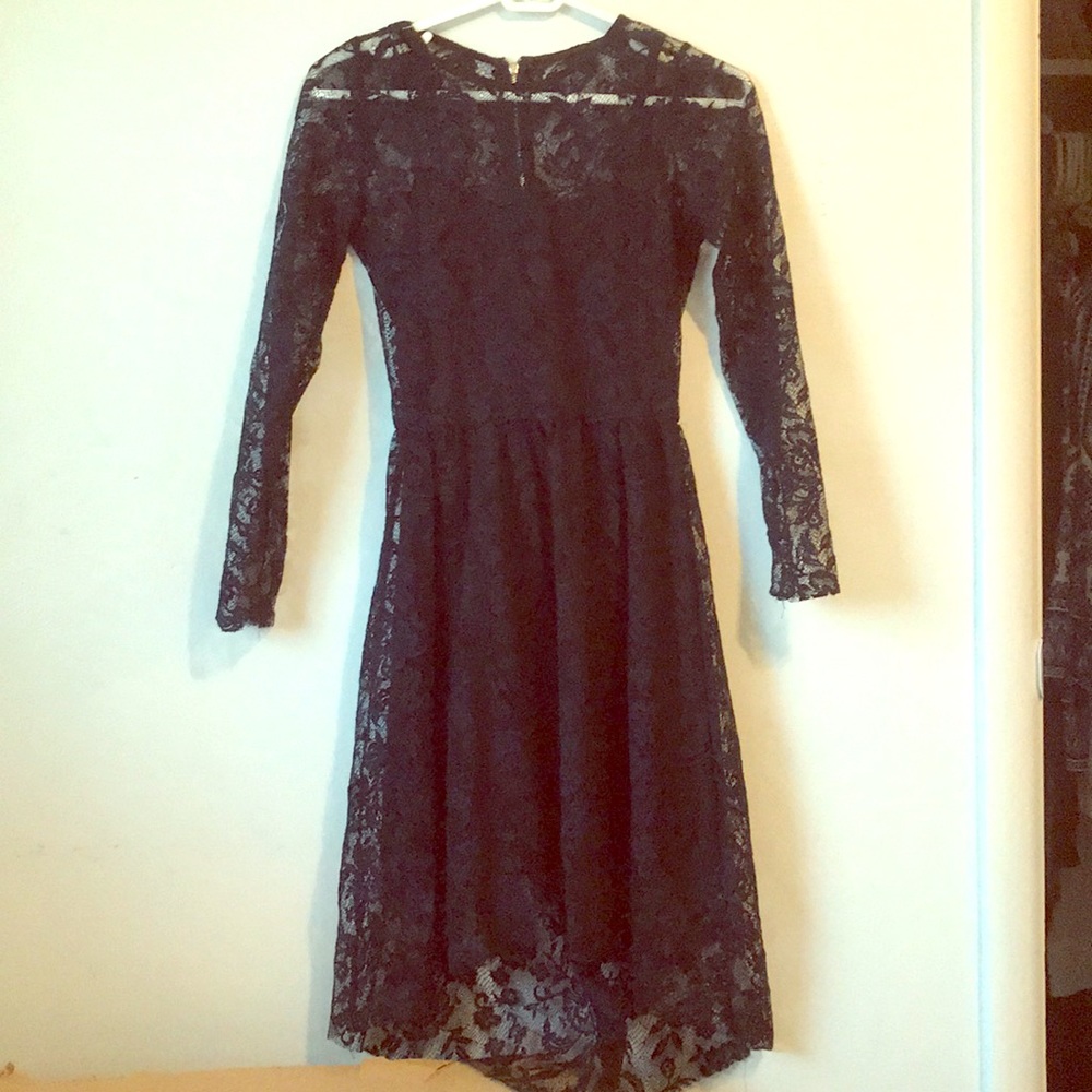 Lace Long Sleeved Dress